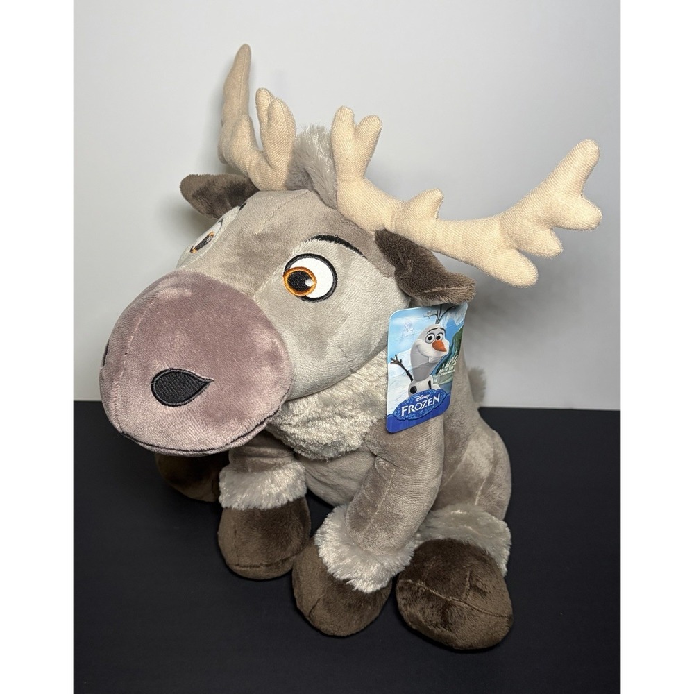 Disney Frozen Sven Reindeer Plush Stuffed Animal Deer Animal 14" Elk, 2015